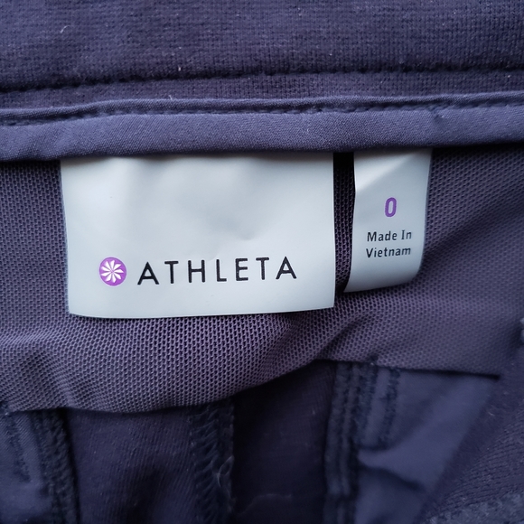 ATHLETA Ponte Moto Pants Navy Blue - Size 0 - Picture 11 of 15